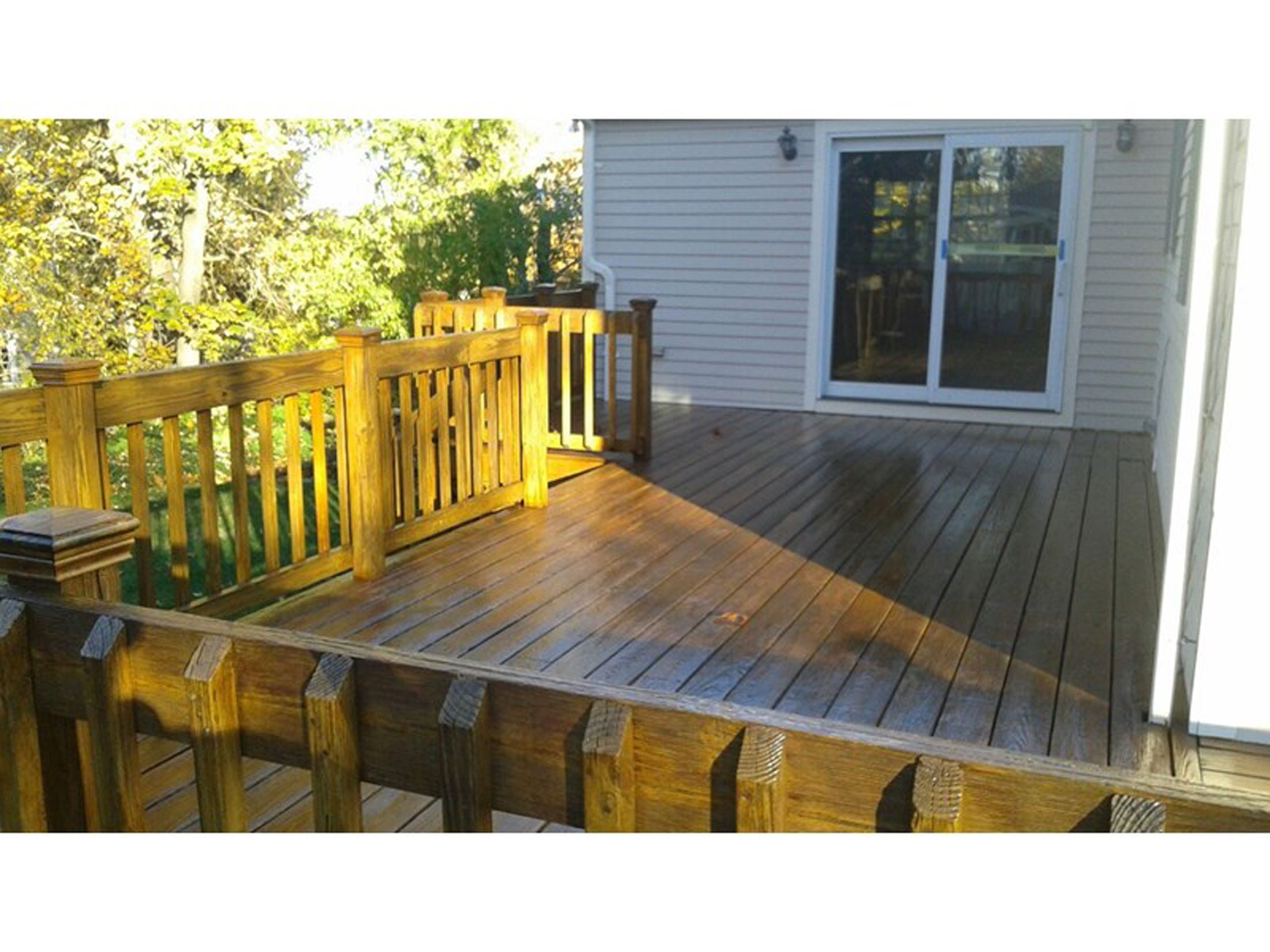 clean deck in the spring